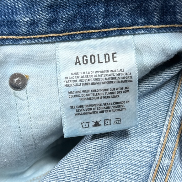 Agolde Women's Straight Leg Jeans - Light Blue - Picture 9 of 10